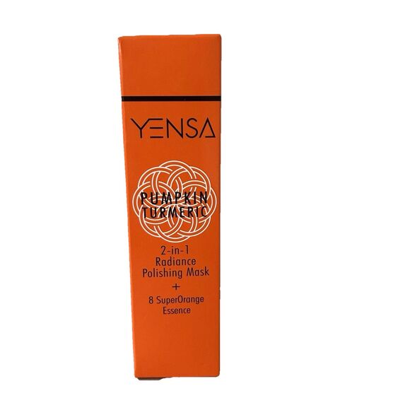 Yensa Pumpkin Turmeric 2 In 1 Radiance Polishing Mask Full Size 2.5 oz/ 70ml NEW - Picture 3 of 6